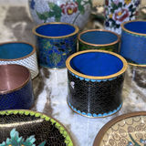 Collection of Cloisonné Bowls, Plates, Cups, and Decorative Containers - thumbnail 3 of 9