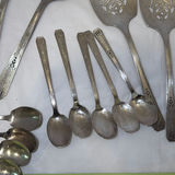 Silver-Tone Serving Utensils and Spoon Set - thumbnail 3 of 9