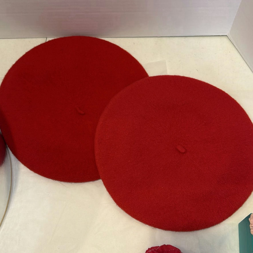 Tess McGuire Hatmaker Hat and Red Berets with Nordstrom Hat Box - image 5 of 7