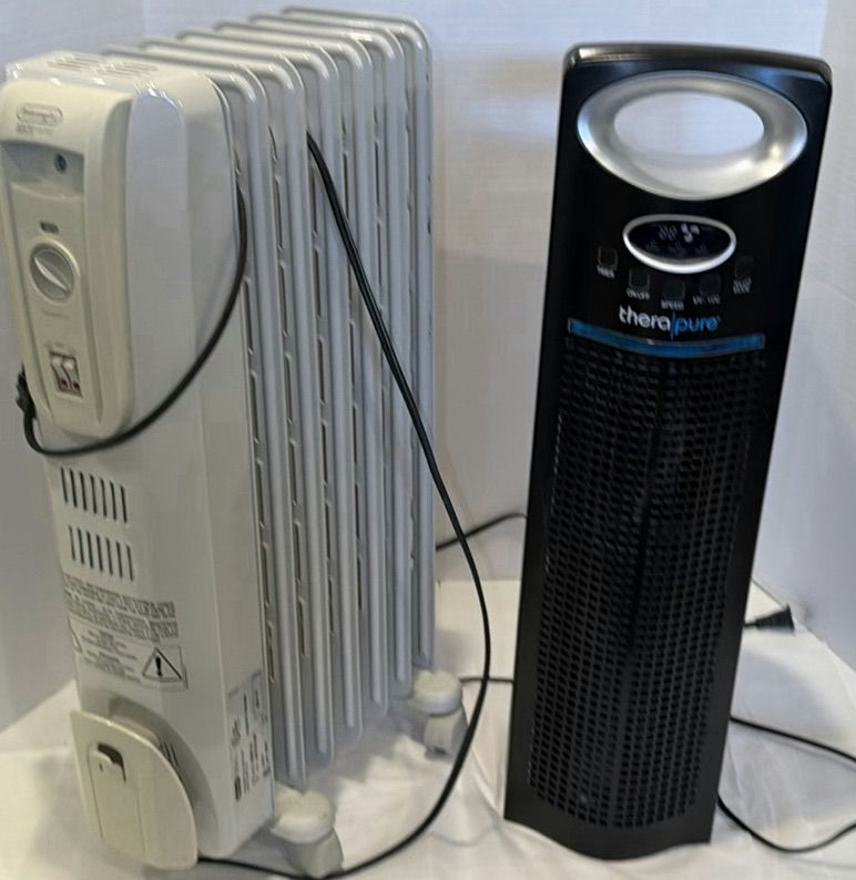 DeLonghi SafeHeat Oil-Filled Radiator Heater and Therapure Air Purifier - image 1 of 5