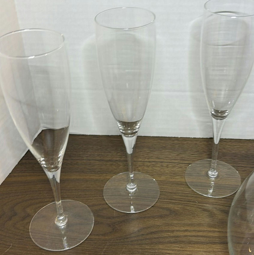 Glass Decanter and Champagne Flutes Set - image 4 of 5