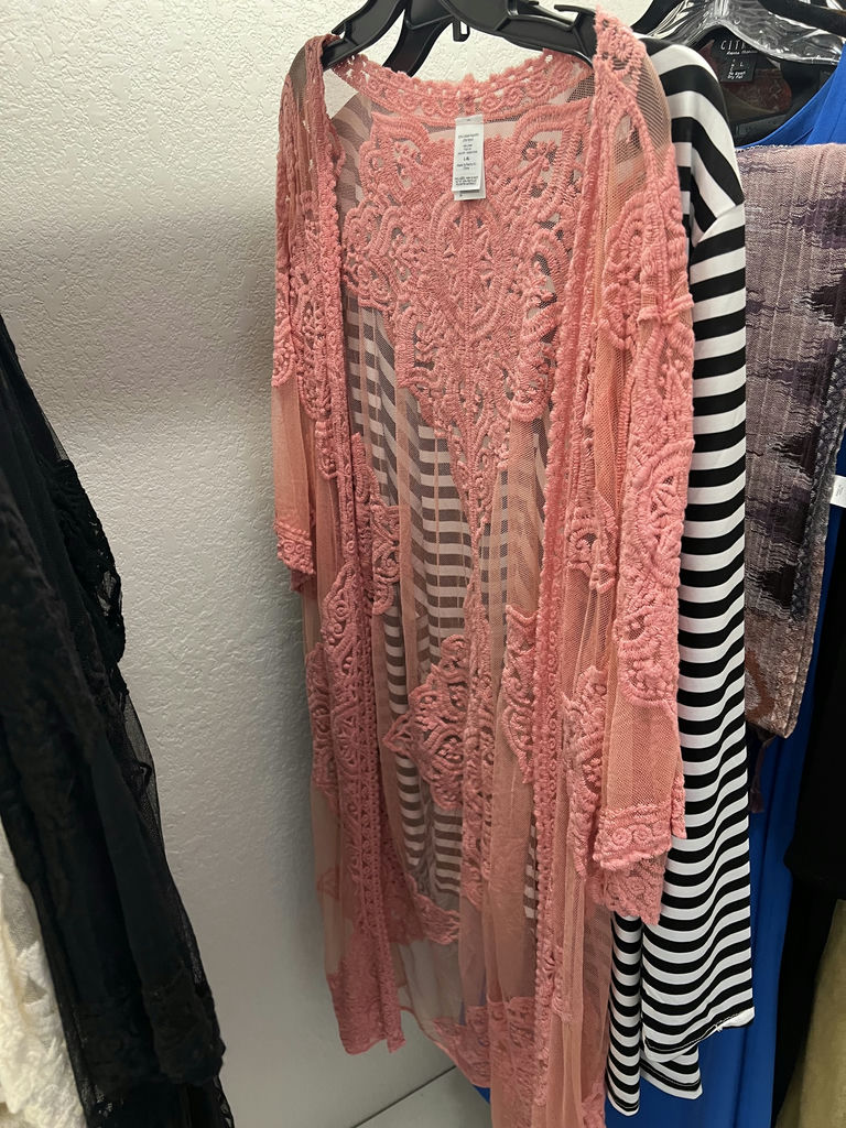 Assorted Lace Cardigans and Striped Cover-Up - image 6 of 7