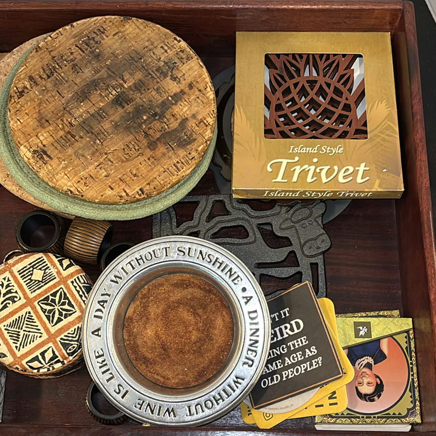 Assorted Trivets, Coasters, and Decorative Kitchen Accessories - image 3 of 8