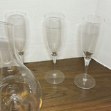 Glass Decanter and Champagne Flutes Set - thumbnail 5 of 5