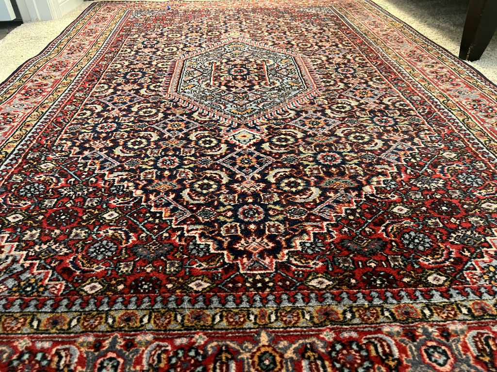 Patterned Area Rug w/ Pad - image 5 of 9