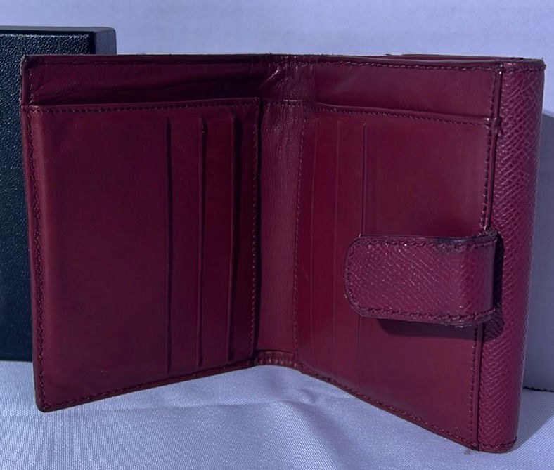 Chanel Dark Red Leather Wallet Purse with Box - image 3 of 5
