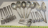 Silver-Tone Serving Utensils and Spoon Set - thumbnail 1 of 9