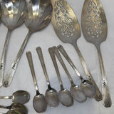 Silver-Tone Serving Utensils and Spoon Set - thumbnail 9 of 9