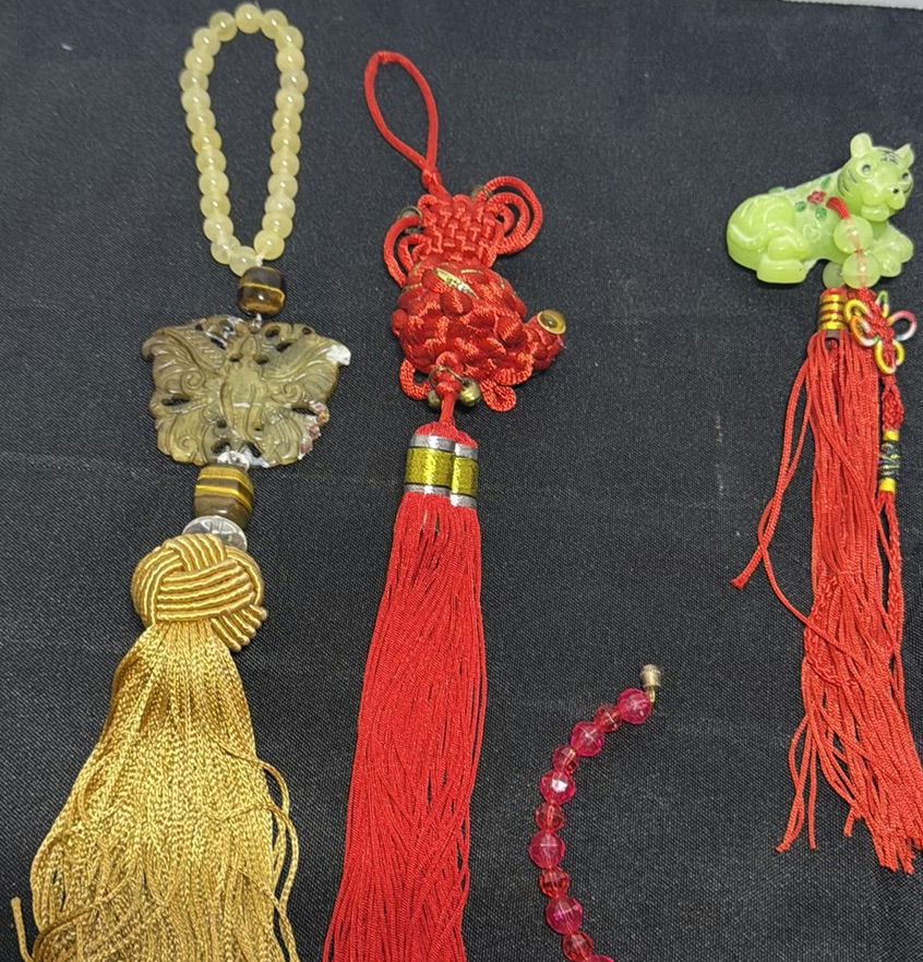 Assorted Costume Jewelry and Decorative Tassel Ornaments - image 4 of 7