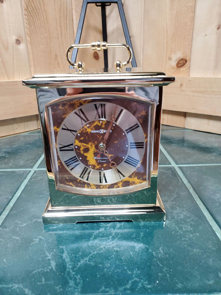 Howard Miller Brass Mantel Clock - image 1 of 10