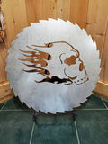 Laser Cut Flaming Skull - thumbnail 1 of 4