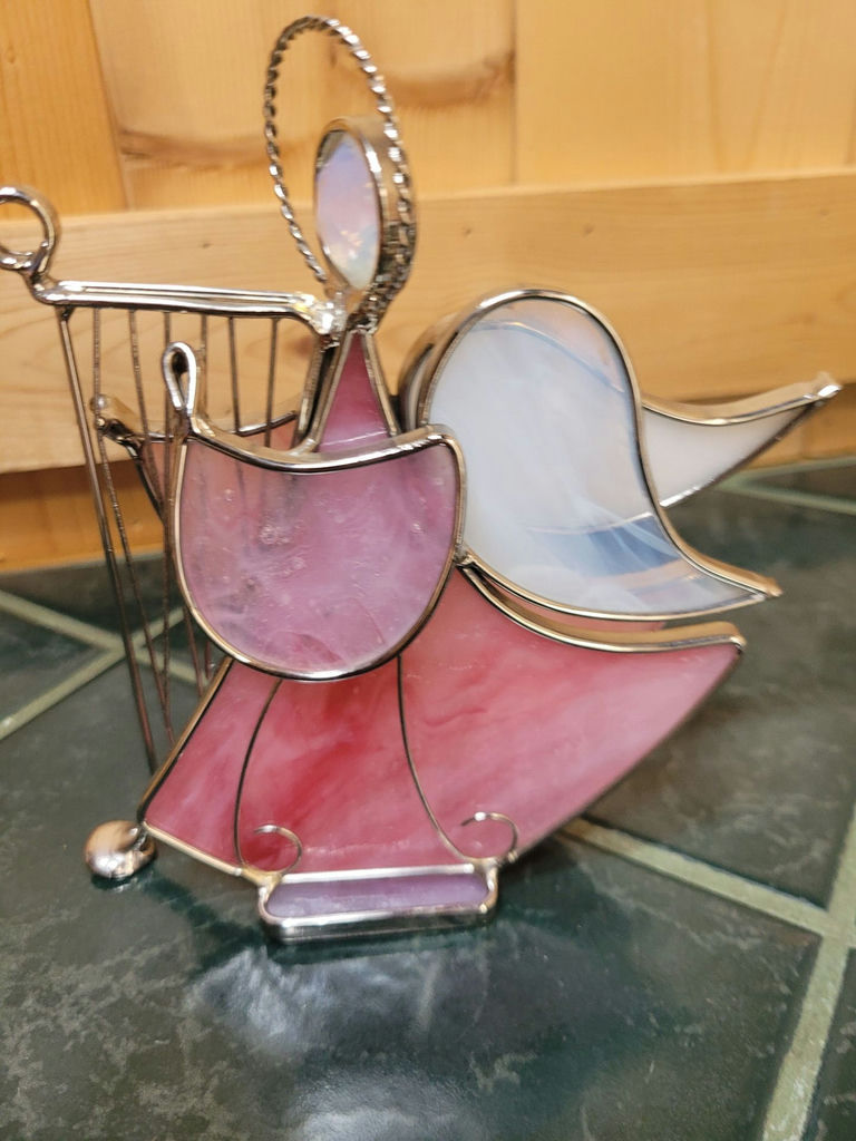 Glass Angel's And Child Night Light. - image 2 of 5