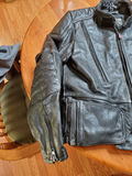 Hein Gericke Black Leather Motorcycle Jacket Size 44 - thumbnail 3 of 8