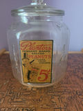Planters Pennant Brand Peanuts Glass Counter Jar - thumbnail 1 of 8