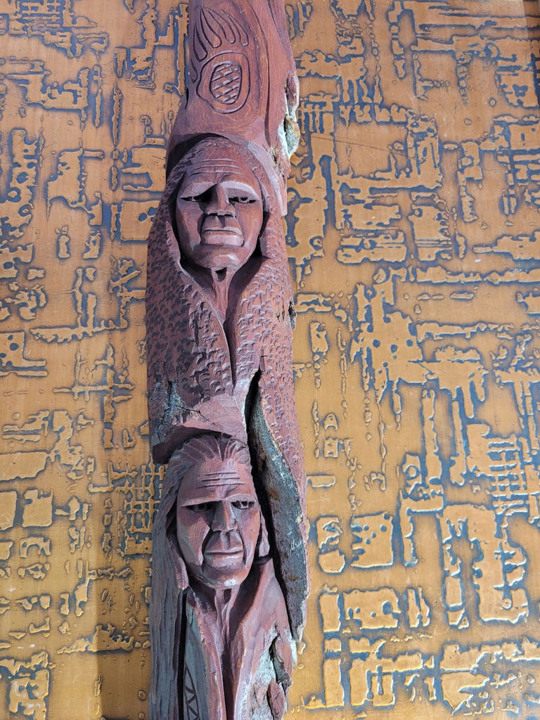 Awesome Native Carved Cedar - image 6 of 10