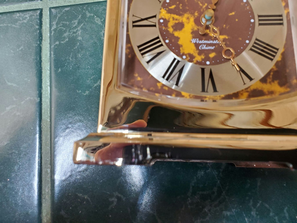 Howard Miller Brass Mantel Clock - image 8 of 10
