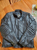 Hein Gericke Black Leather Motorcycle Jacket Size 44 - thumbnail 2 of 8