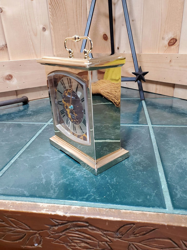 Howard Miller Brass Mantel Clock - image 2 of 10