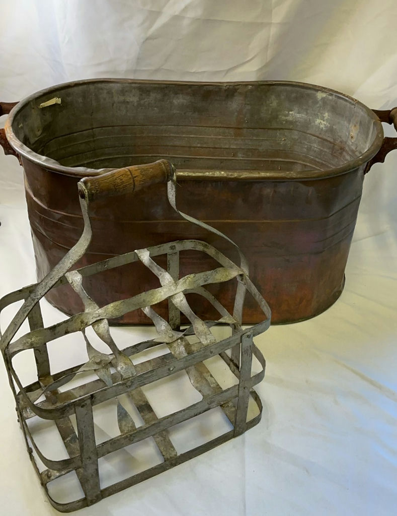 Vintage Wash Tub And Milk Carrier - image 1 of 6