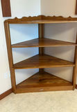 Triangle Wood Corner Shelf - thumbnail 1 of 4