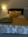 Queen Bed With Beautiful Bedding - thumbnail 1 of 10