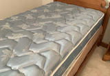 Vintage Solid Maple Wood Twin Bed Frame, Includes Mattress And Bedding - thumbnail 6 of 7