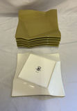 Olive Green Pier 1 Dishware, Hand painted Mexican Pottery - thumbnail 2 of 8