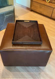 Squre Leather Ottoman/table - thumbnail 1 of 5