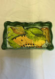 Olive Green Pier 1 Dishware, Hand painted Mexican Pottery - thumbnail 7 of 8