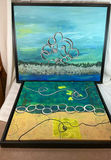 Two Larger Box Framed Mixed Media Wall Art By Anne Schneider - thumbnail 1 of 6