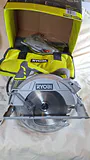 Ryobi 7-1/4 Inch Circular Saw with Laser, Heavy Duty, With Box, Bag, And Manual - thumbnail 2 of 6