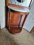 Wood Hall Tree Mirror with Marble Shelf - thumbnail 4 of 4