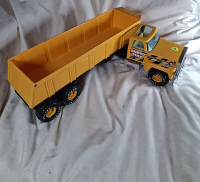 Nylint Hard Hat Toy Dump Truck and Trailer - Image 1 of 8