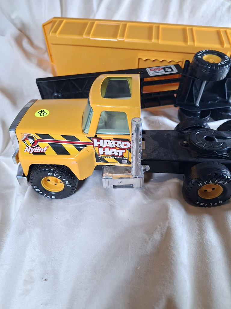 Nylint Hard Hat Toy Dump Truck and Trailer - image 4 of 8