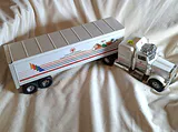 VINTAGE ERTL Nash Finch Company Toy Semi Truck and Trailer, METAL - thumbnail 1 of 11