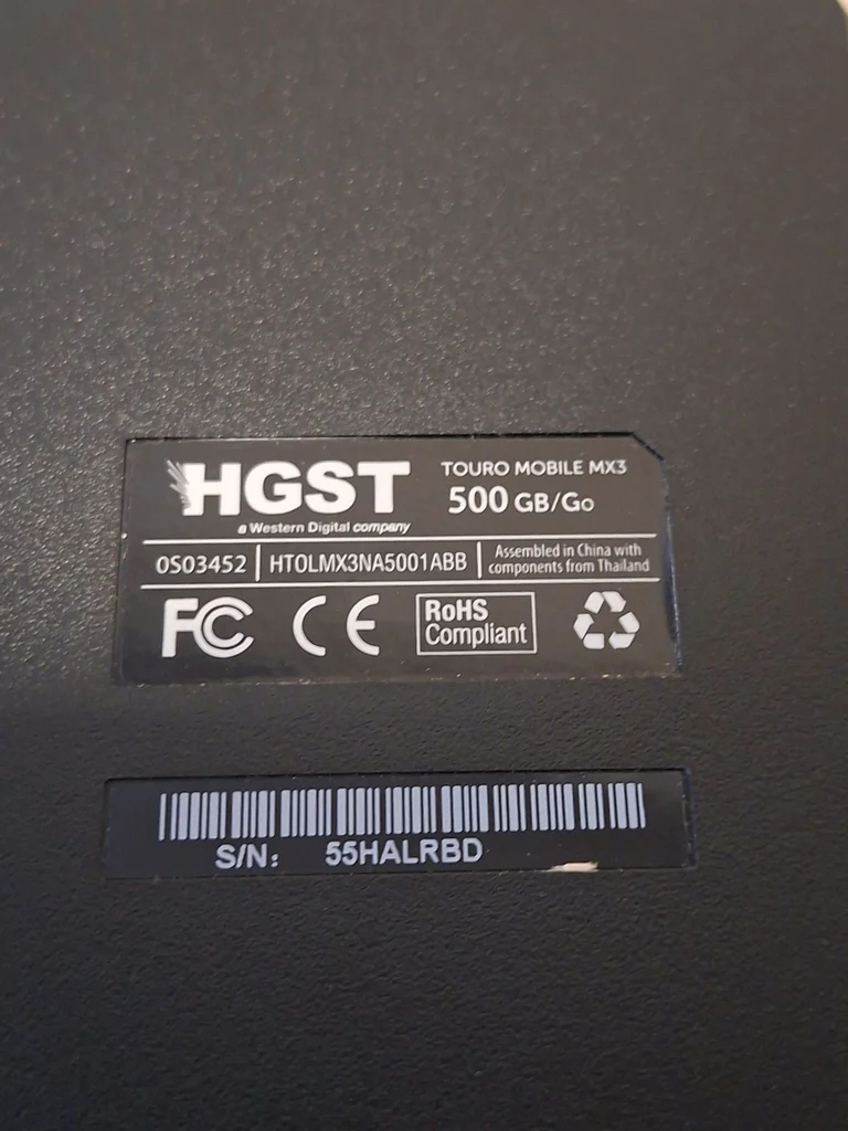 HGST Touro Mobile MX3 500GB External Hard Drive and Staples Cable Management Combs - image 3 of 3