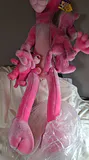 Vintage Dakin 1996 Pink Panther Plush Toys, 44" And 2 Smaller 1980s Plush Pink Panthers - thumbnail 3 of 8