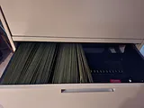 Massive Steel Filing Cabinet, 4 Large Drawers, 36" Wide - thumbnail 2 of 4
