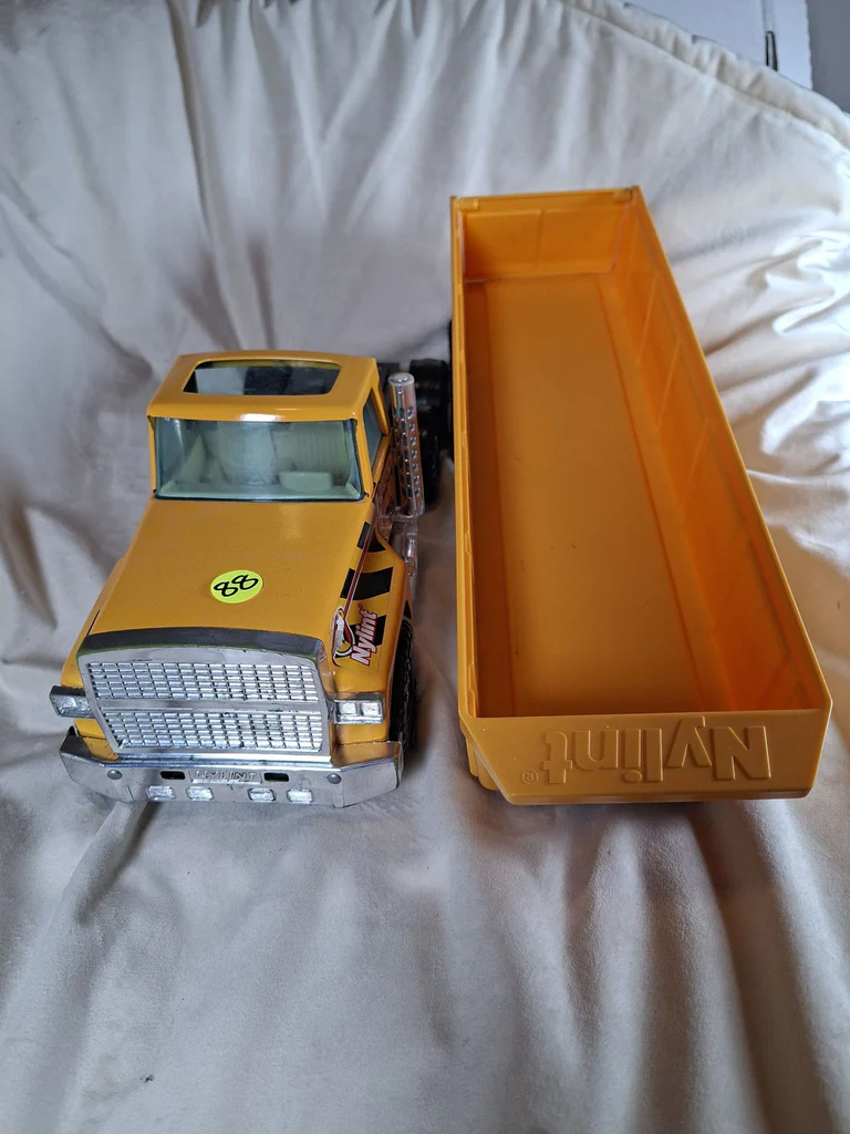 Nylint Hard Hat Toy Dump Truck and Trailer - image 5 of 8