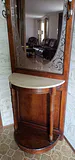 Wood Hall Tree Mirror with Marble Shelf - thumbnail 2 of 4