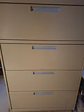Massive Steel Filing Cabinet, 4 Large Drawers, 36" Wide - thumbnail 4 of 4