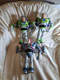 Three Vintage Disney Buzz Lightyear Action Figures - thumbnail 1 of 8