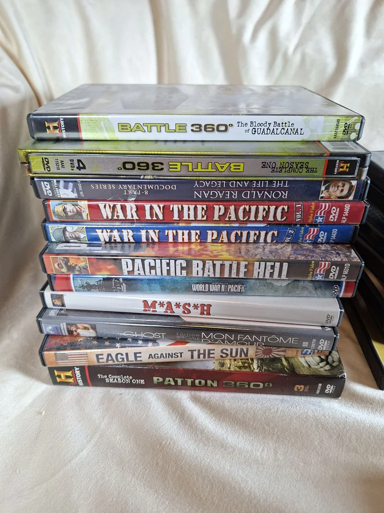 Collection Of 20 DVDS Mixed, Many War Ones! - image 2 of 4