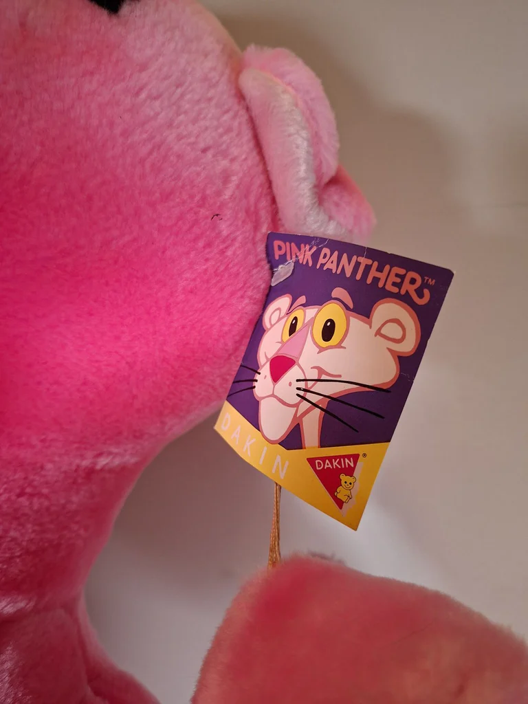 Vintage Dakin 1996 Pink Panther Plush Toys, 44" And 2 Smaller 1980s Plush Pink Panthers - image 6 of 8