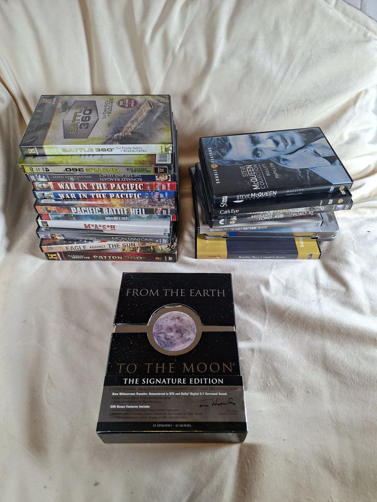 Collection Of 20 DVDS Mixed, Many War Ones! - image 1 of 4