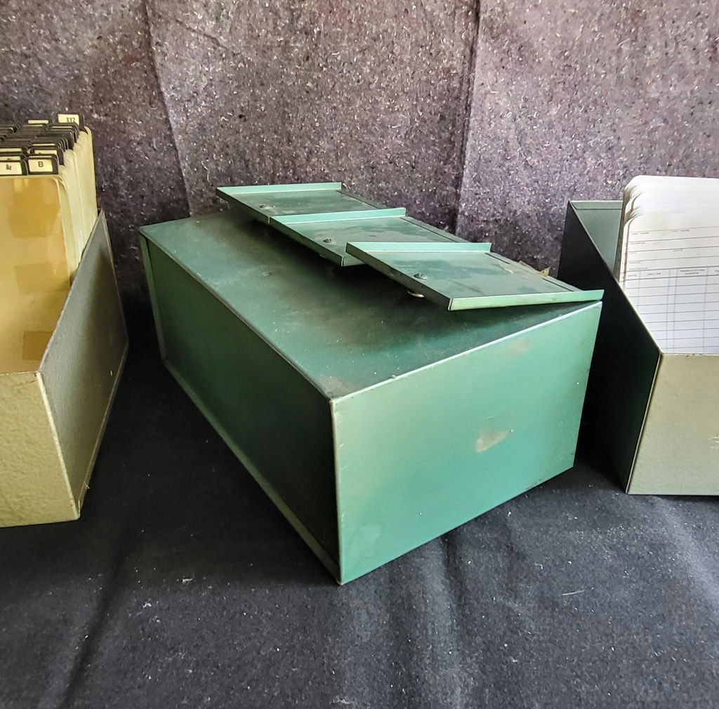 Vintage Lot of 3 Drug Store Metal Boxes & Files - image 7 of 7