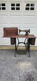Antique Singer Coffin Top Sewing Machine - thumbnail 1 of 10