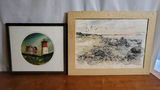 Lot or 2 Seaside Watercolor Paintings - thumbnail 1 of 4