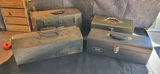 Lot of 4 Vintage Tool Boxes - thumbnail 1 of 12