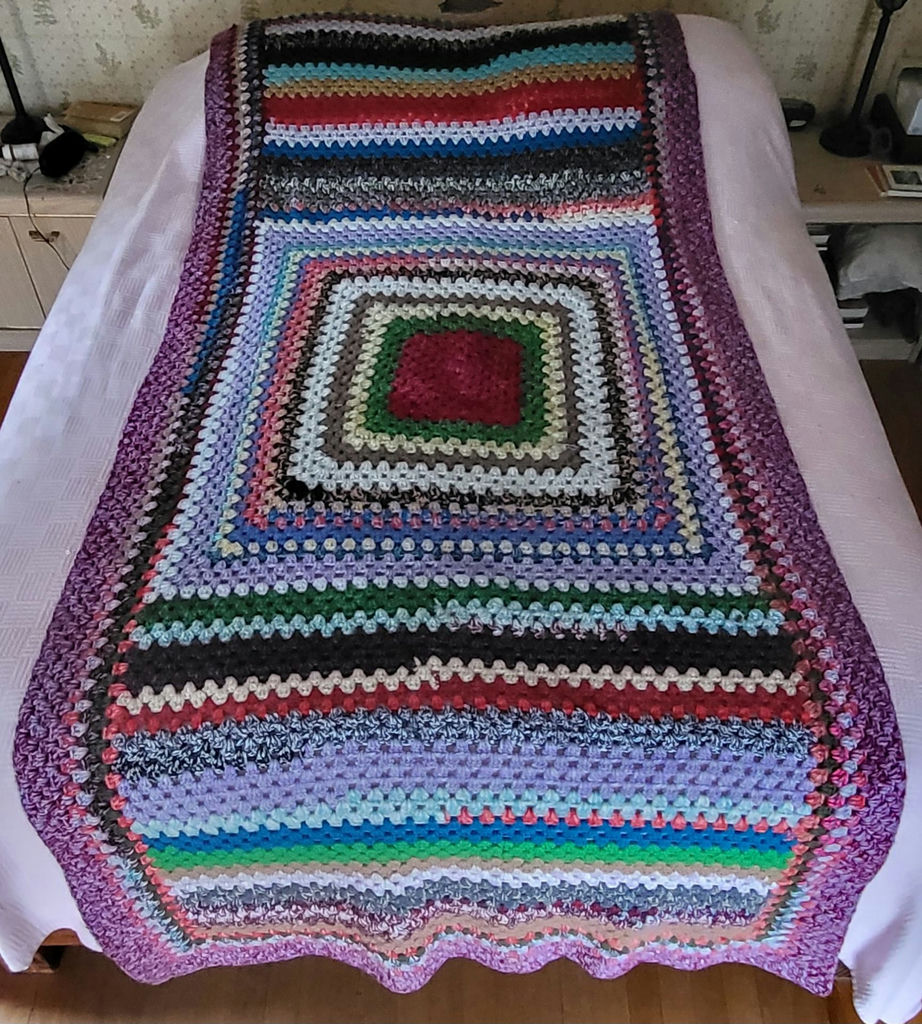Vintage Hand Made "Granny" Blanket (#2) - image 1 of 3